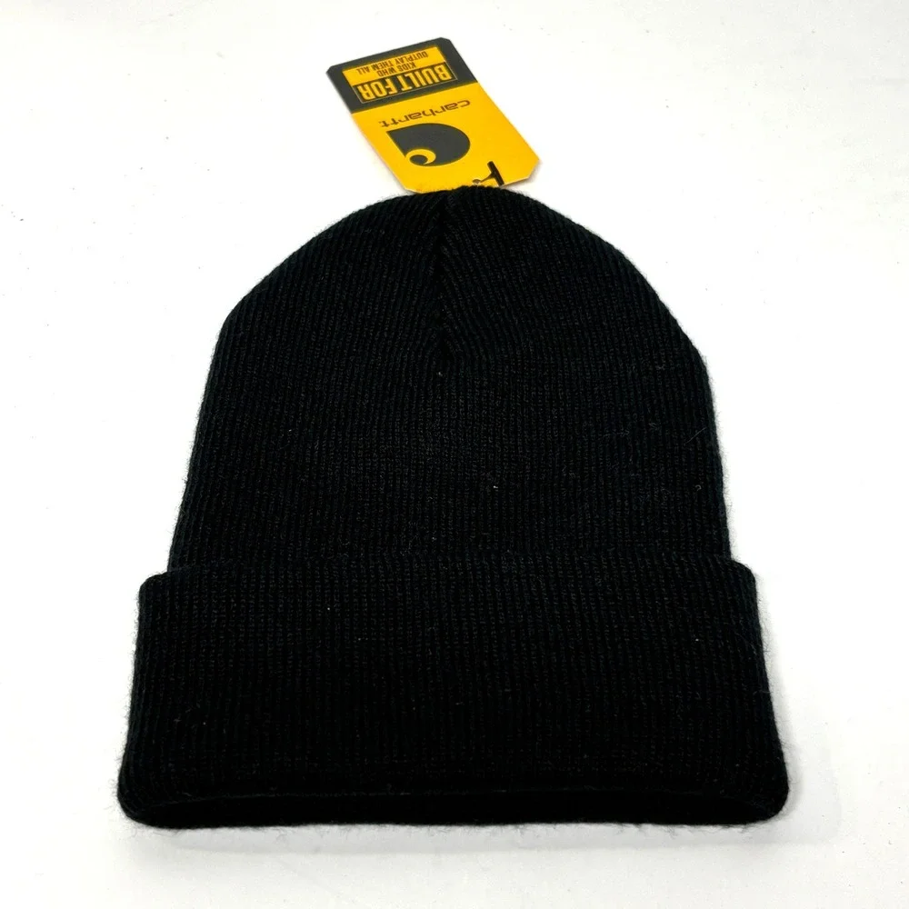 New Carhartt Acrylic Watch Hat Toddler Infant Caviar‎ Black Beanie Gorpcore
